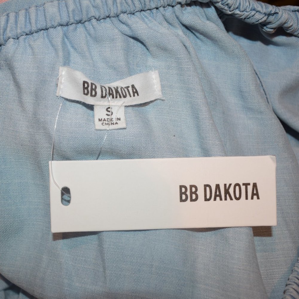 BB Dakota Isla Chambray One Shoulder Dress - Picture 5 of 5